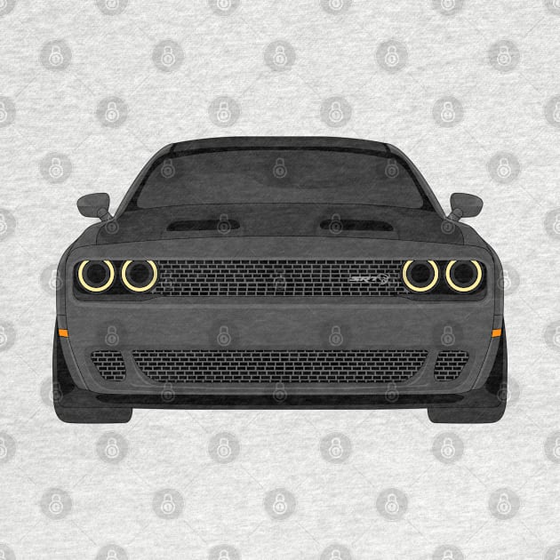 DODGE HELLCAT FRONT  DARK-GREY by VENZ0LIC